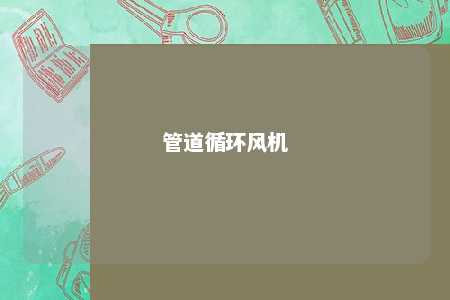 管道循环风机 